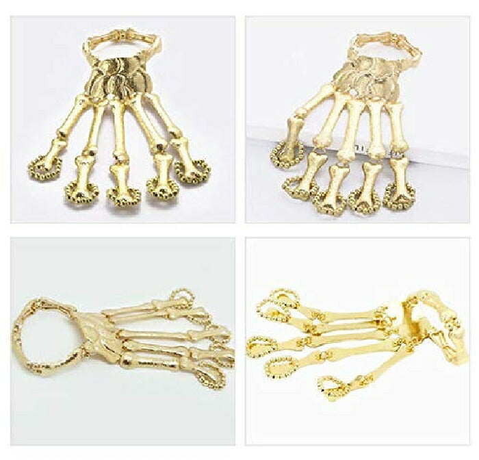 ブレスレット | スカルアーマーリング 5本指 ユニセックス