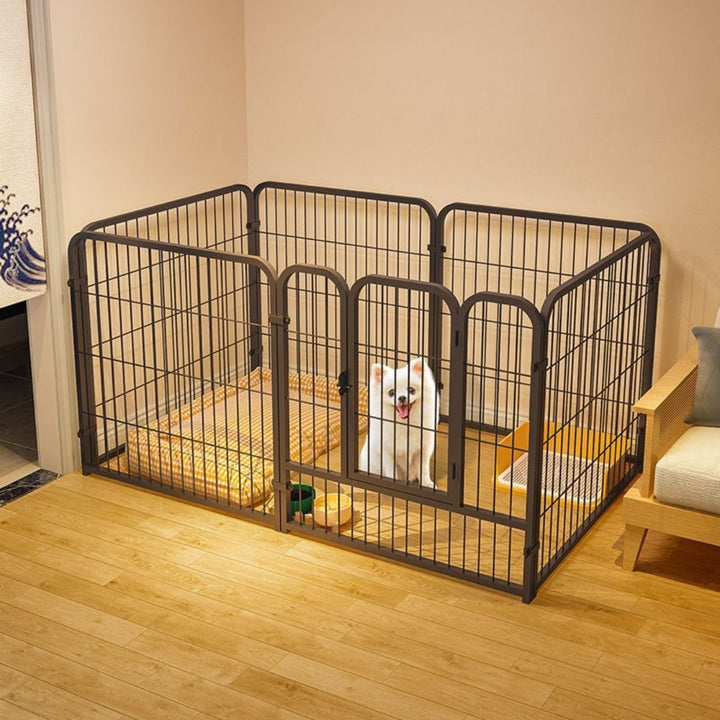 ペットグッズ | 折りたたみ式アイアンペットケージ（小型犬用・室内外対応）
