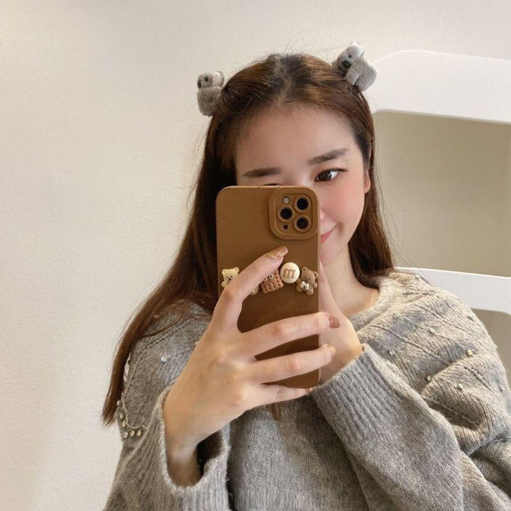 ヘアアクセサリー | コアラ抱きつきヘアクリップ | ナチュラルブラウンorグレー