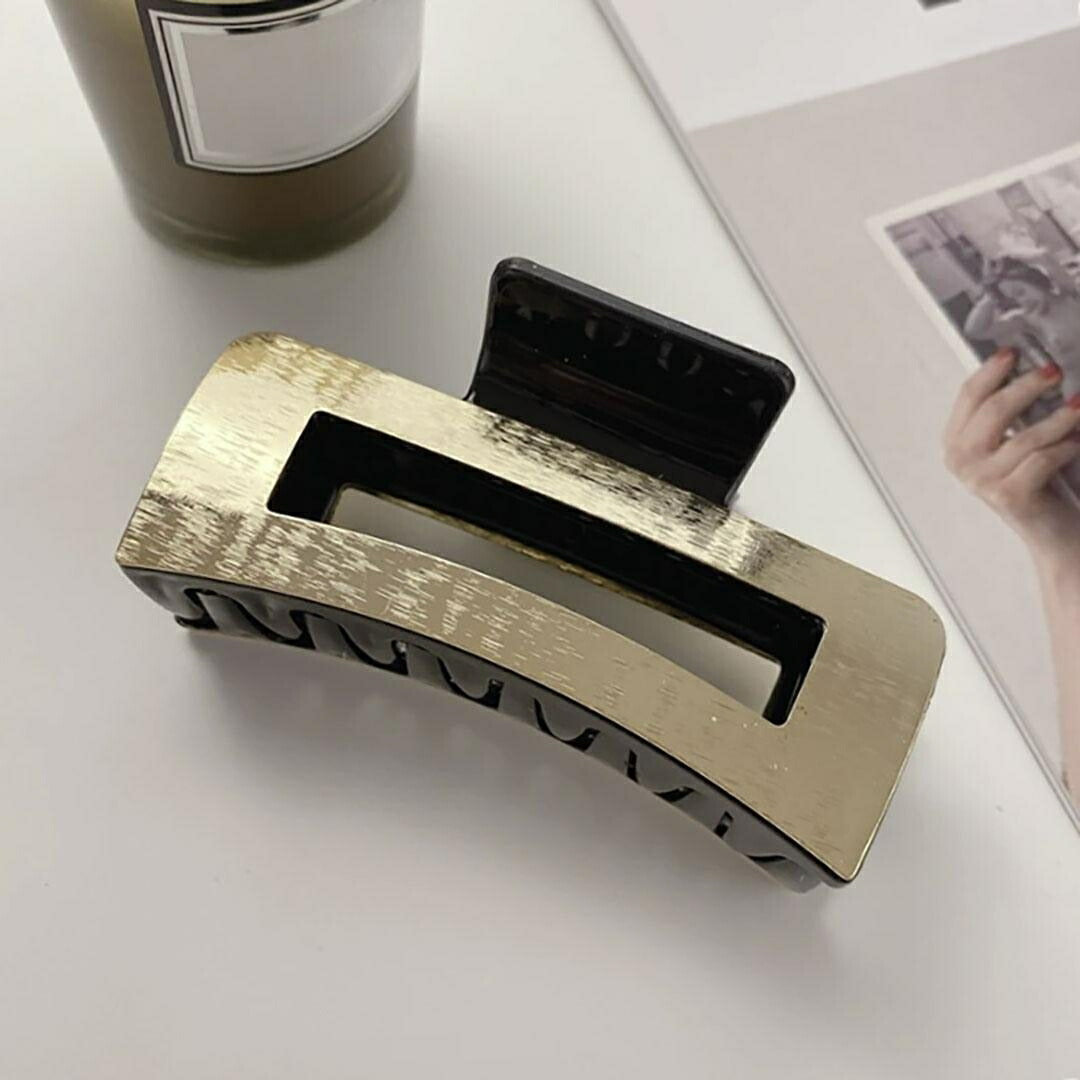 小物 その他 | モカブラウン/ゴールド ヘアクリップ 北欧ナチュラルデザイン