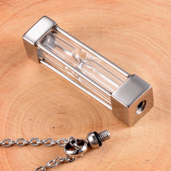 ネックレス | シルバー遺骨カプセルネックレス - ペット供養用