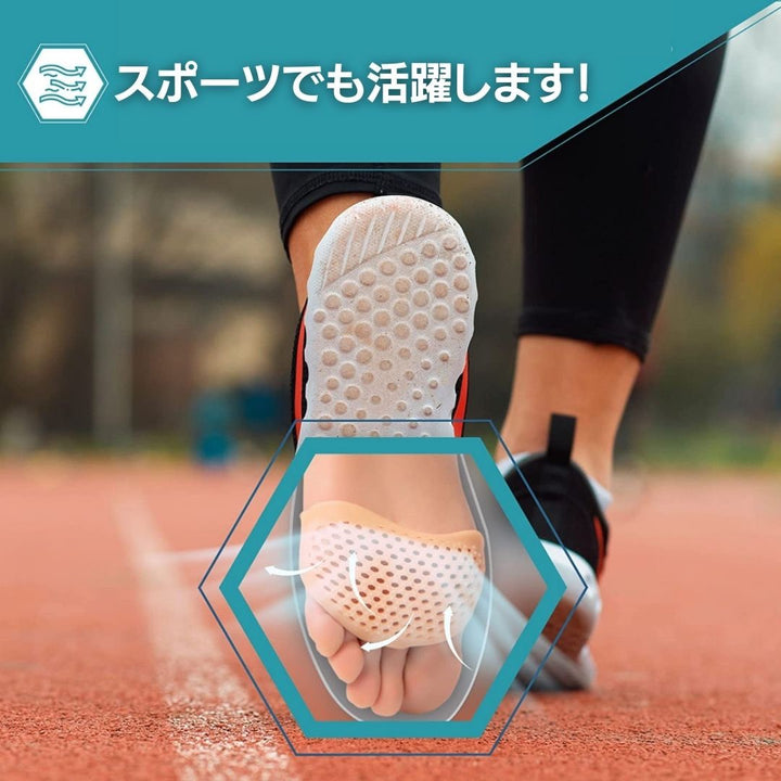 雑貨 その他 | シリコン足裏パッド 6ペア - 衝撃吸収＆靴擦れ防止用インソール
