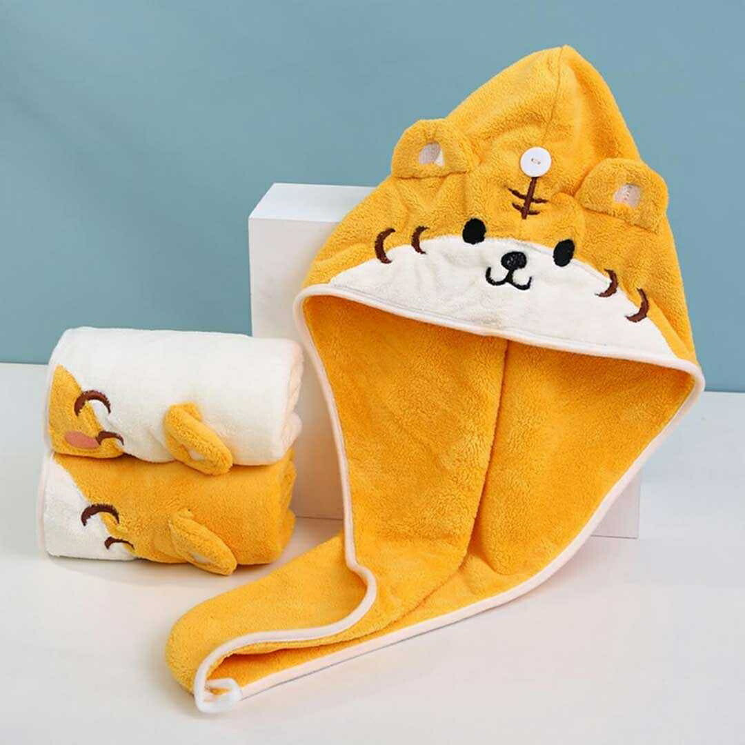 小物 その他 | 速乾ヘアタオル「タイガーデザイン」選べる2カラー・ボタン付き