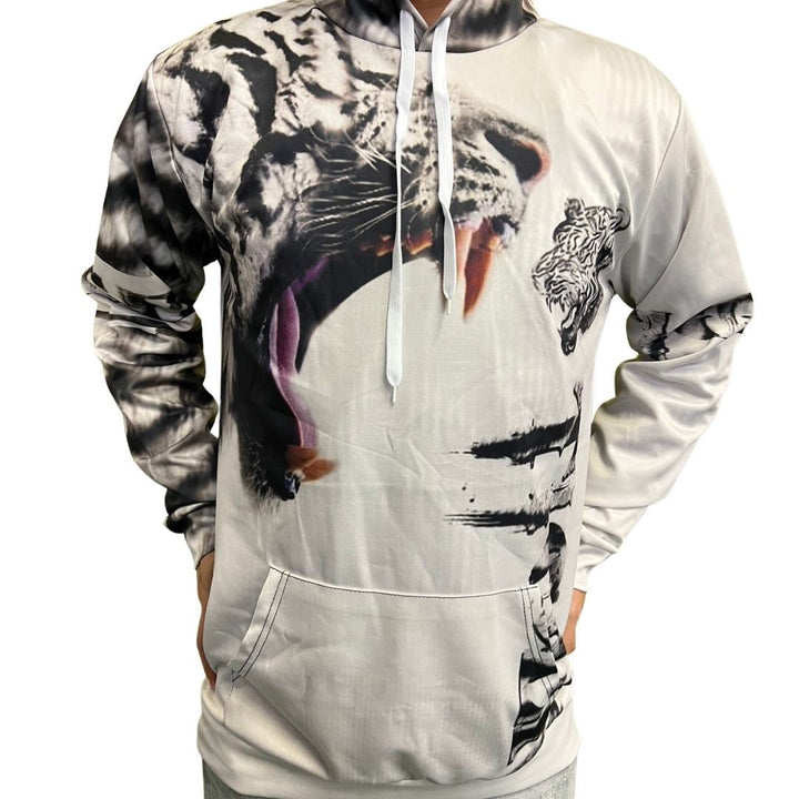 男性ファッション その他 | ホワイトタイガーパーカー 選べる3サイズ メンズ・レディース兼用