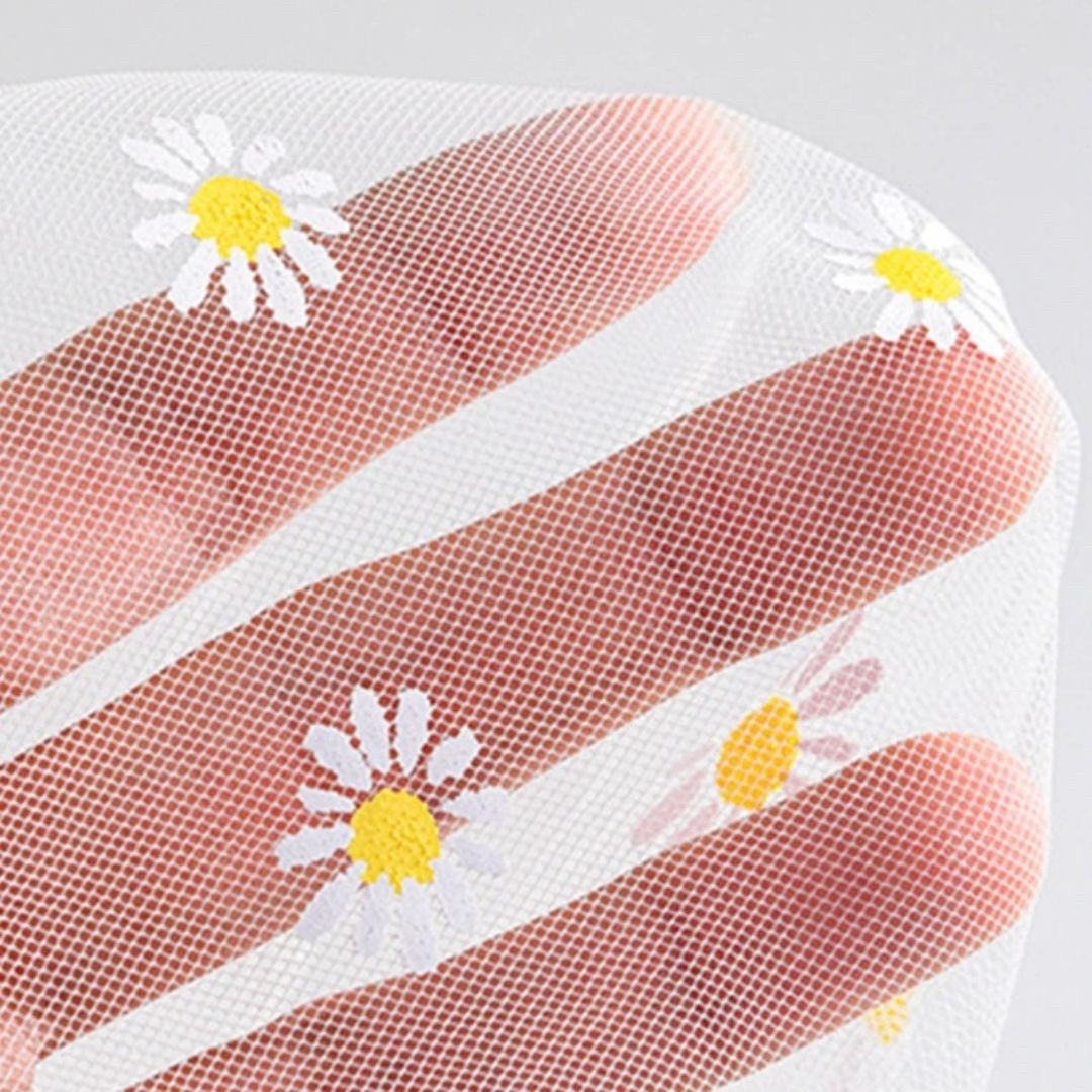 赤ちゃん用品 | ベビーカー用防虫メッシュカバー【星・花デザイン】