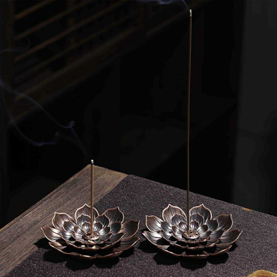 お香 | 蓮の花デザイン香炉・お香立て【風水・開運】