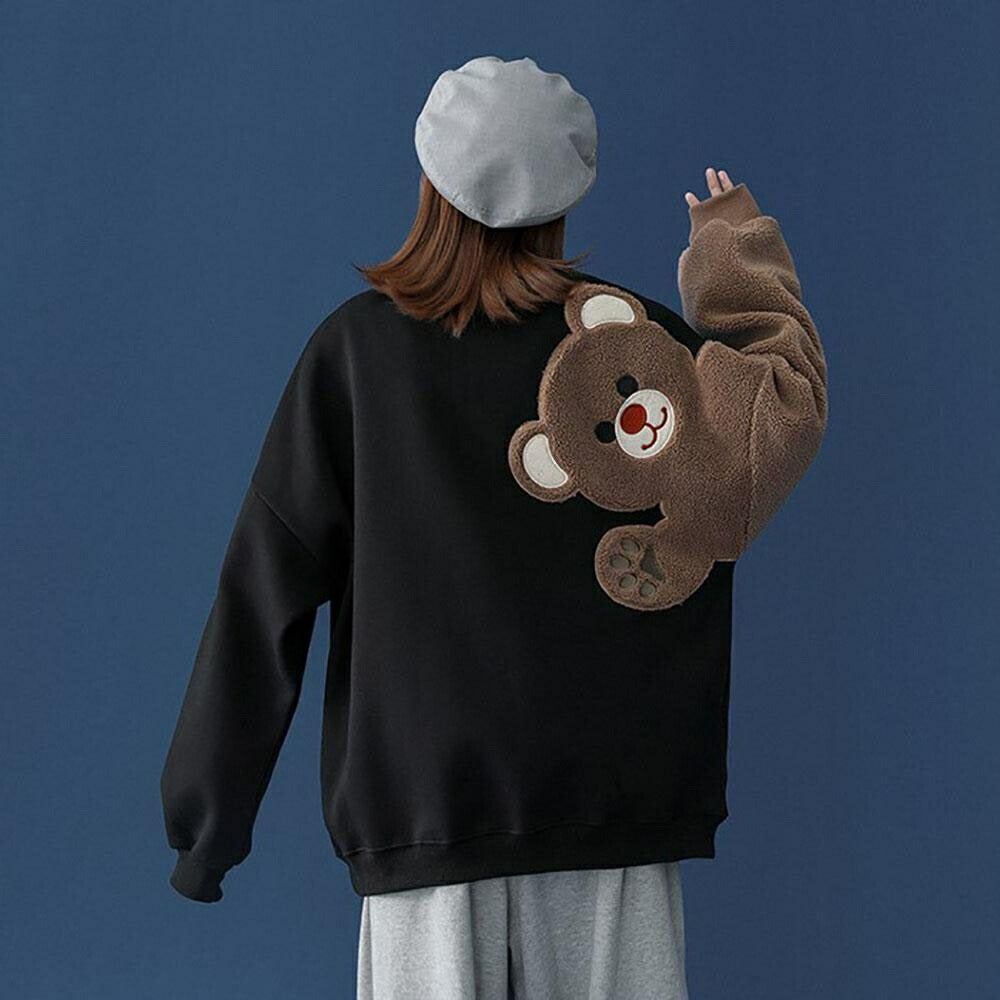 小物 その他 | ブラックテディベアトレーナー 秋冬韓国ファッション