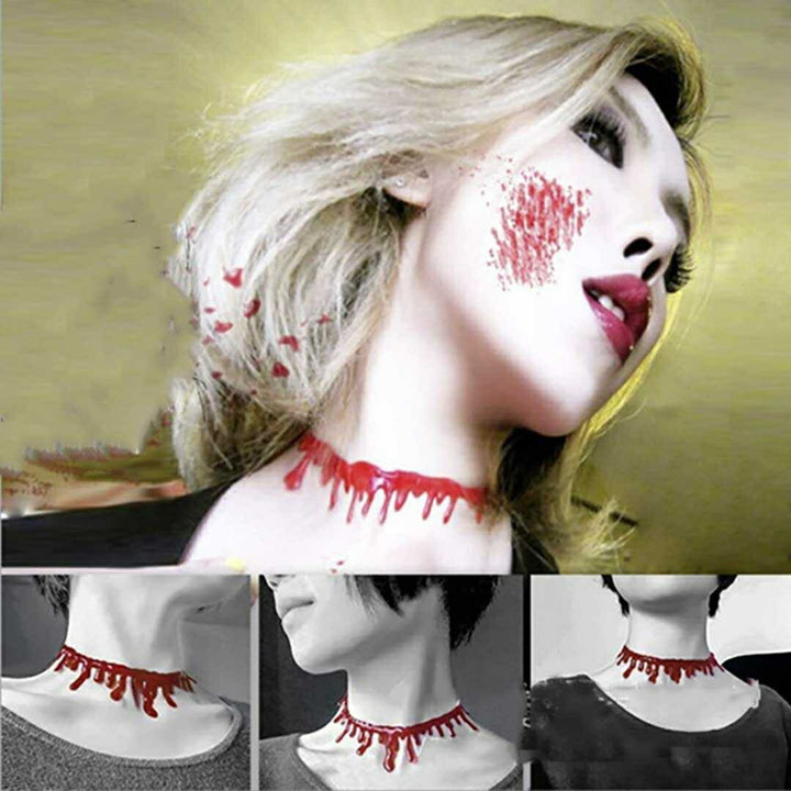 コスプレ小物 | ハロウィン コスプレ用 リアル出血チョーカー