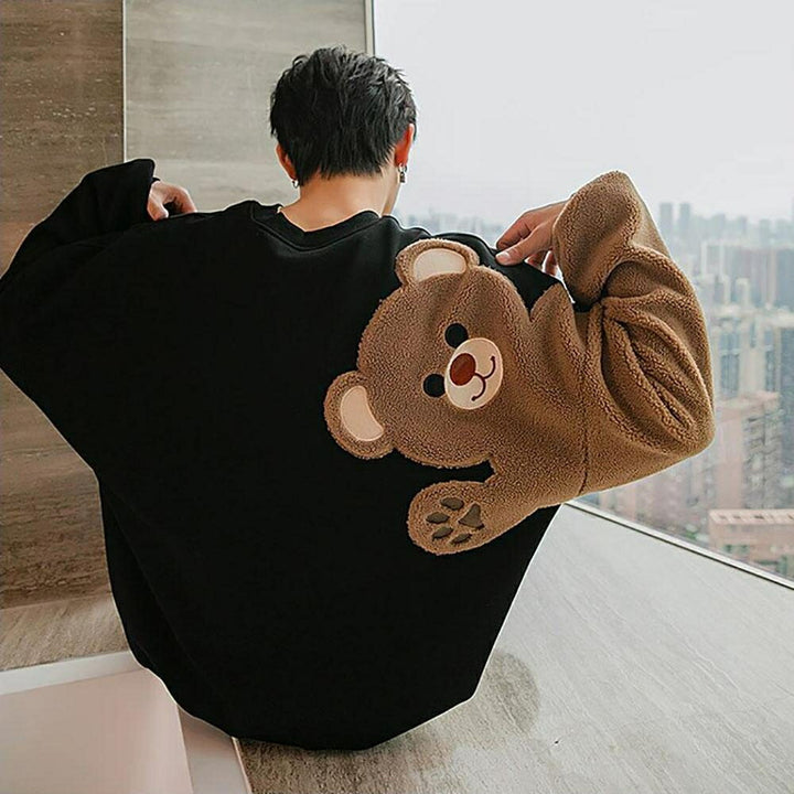 小物 その他 | ブラックテディベアトレーナー 秋冬韓国ファッション