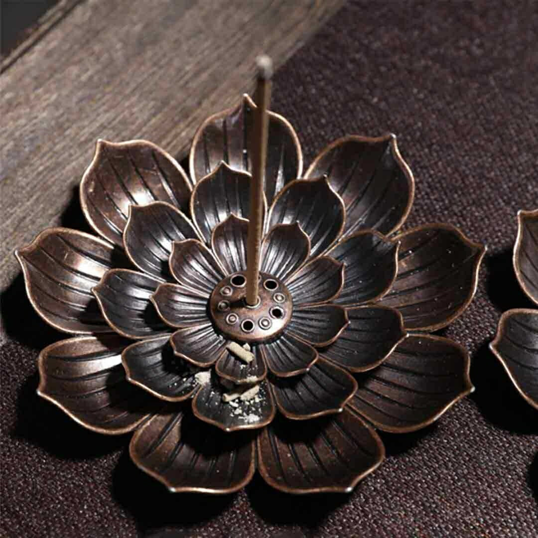 お香 | 蓮の花デザイン香炉・お香立て【風水・開運】