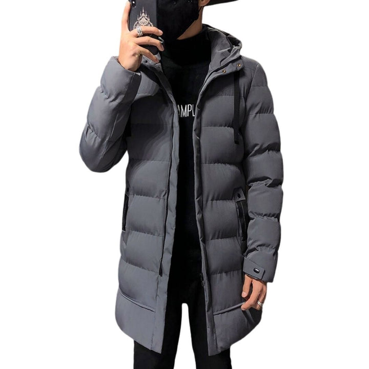 アウタージャケット 男性 | メンズ スタイリッシュ ロングダウンコート | 防寒・フード付き・3カラー