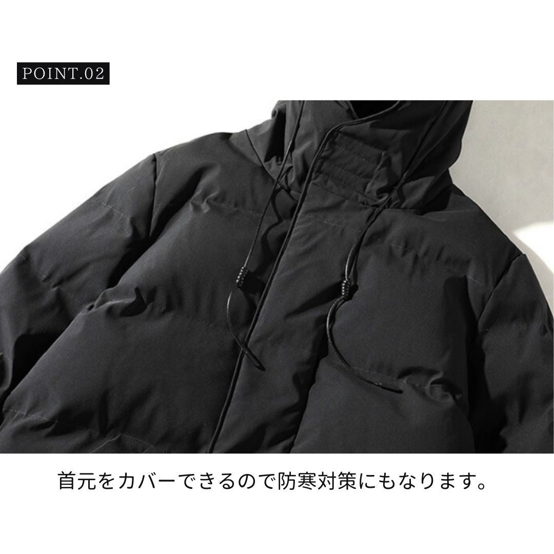 アウタージャケット 男性 | メンズ スタイリッシュ ロングダウンコート | 防寒・フード付き・3カラー