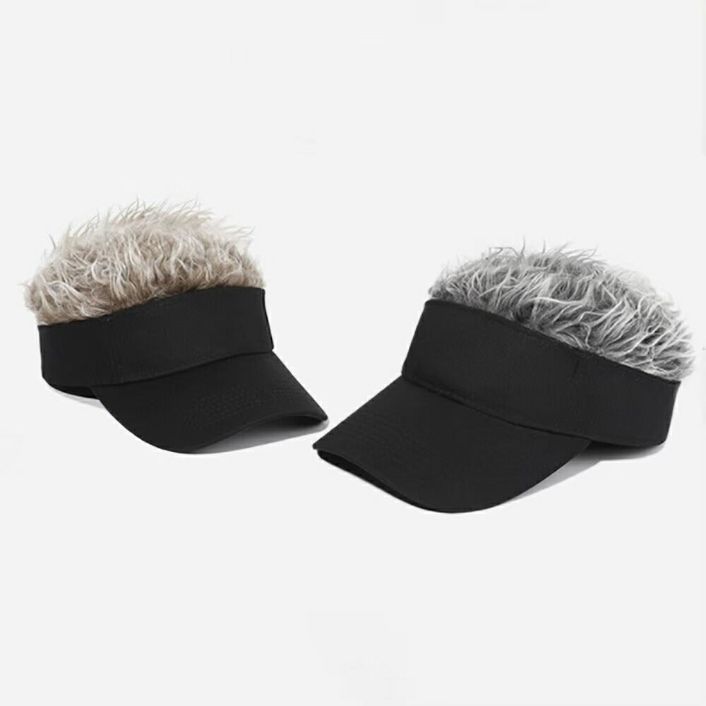 キャップ | シルバーorブラウン メンズ用ヘアバイザー ゴルフ・アウトドア対応