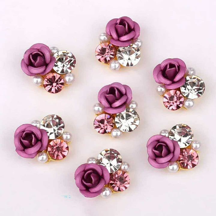 コスメティック | ローズデコ ラインストーンネイルパーツ 10個入り 全4カラー