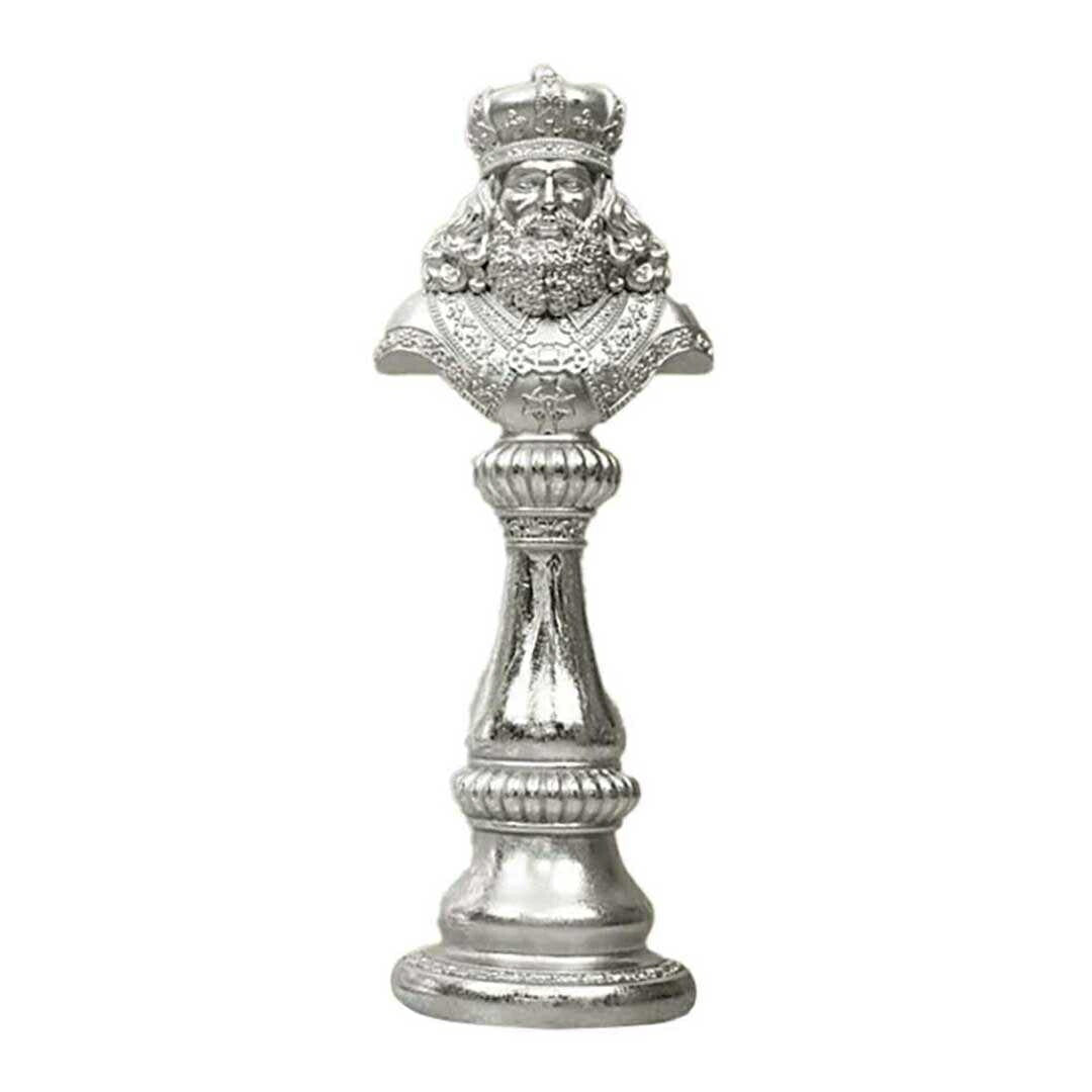 インテリア オブジェ | ナイト・キング・クイーン チェス駒デザイン オブジェ 【アンティーク調仕上げ・微細な塗装ムラ等あり】