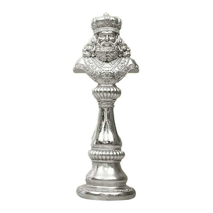 インテリア オブジェ | ナイト・キング・クイーン チェス駒デザイン オブジェ 【アンティーク調仕上げ・微細な塗装ムラ等あり】