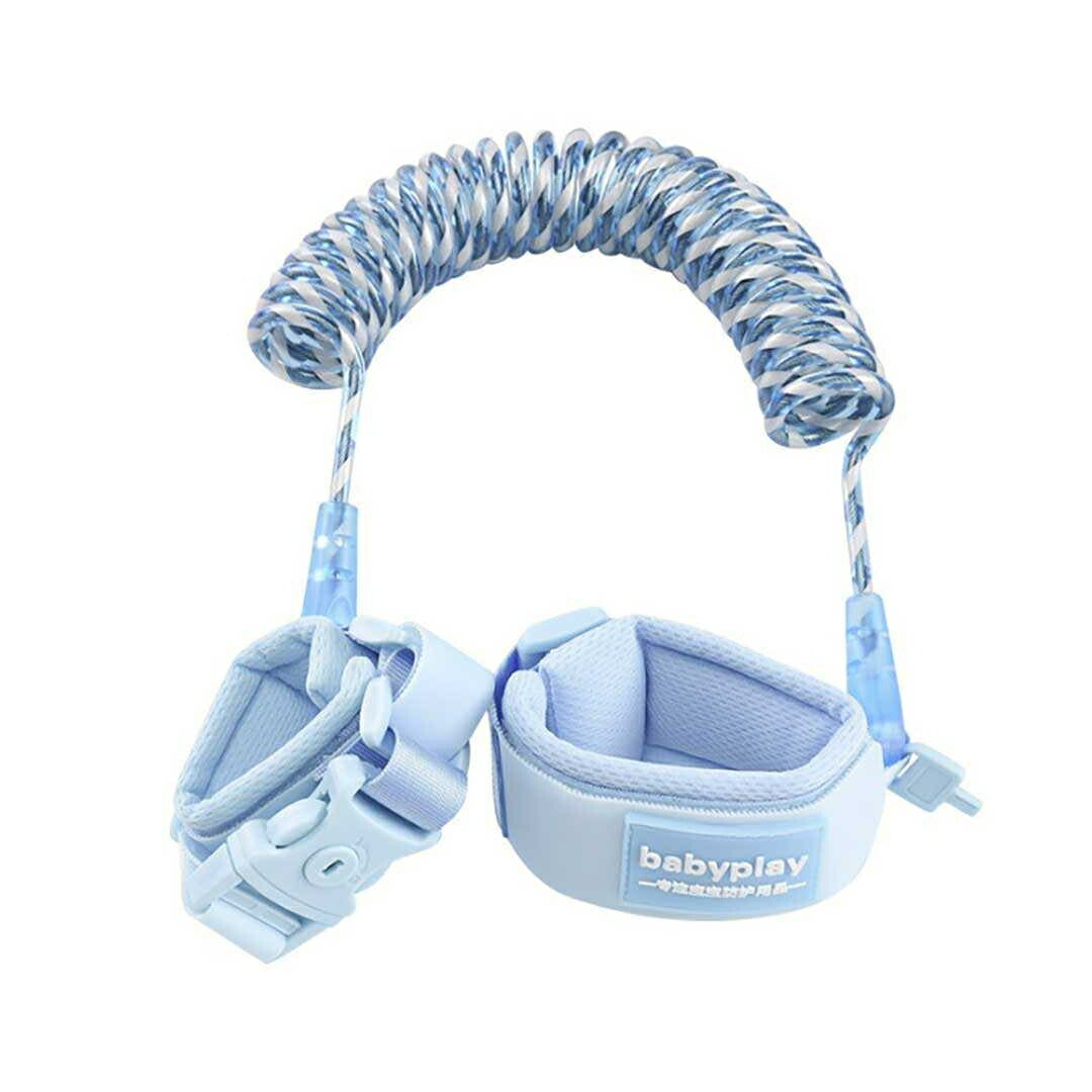赤ちゃん用品 | ブルー子供用安全リストバンド - 迷子防止・伸縮式