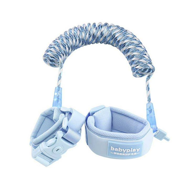 赤ちゃん用品 | ブルー子供用安全リストバンド - 迷子防止・伸縮式