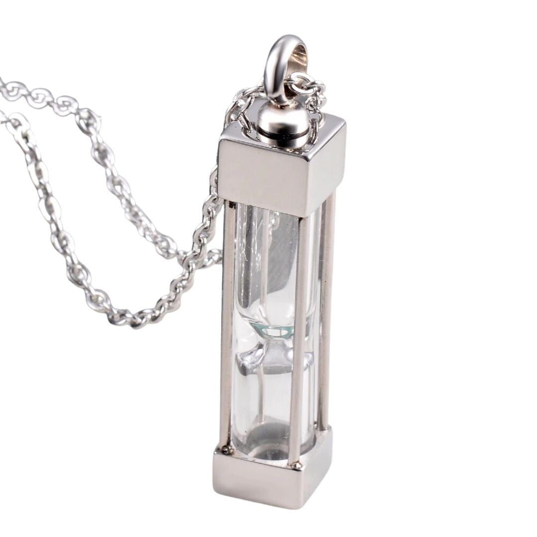 ネックレス | シルバー遺骨カプセルネックレス - ペット供養用