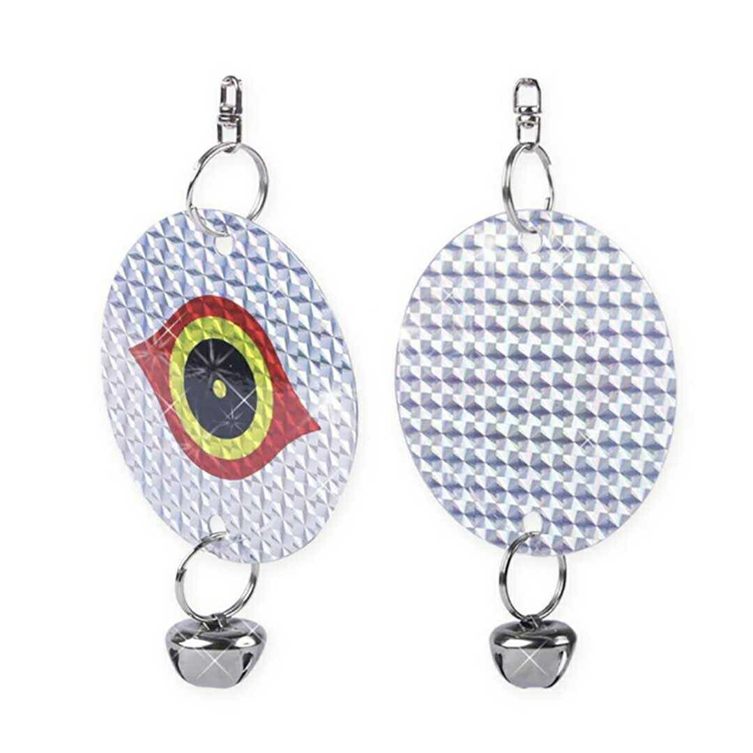 虫よけ 鳥よけ | 丸型反射板鳥よけベル2個セット - ベランダ・家庭菜園用