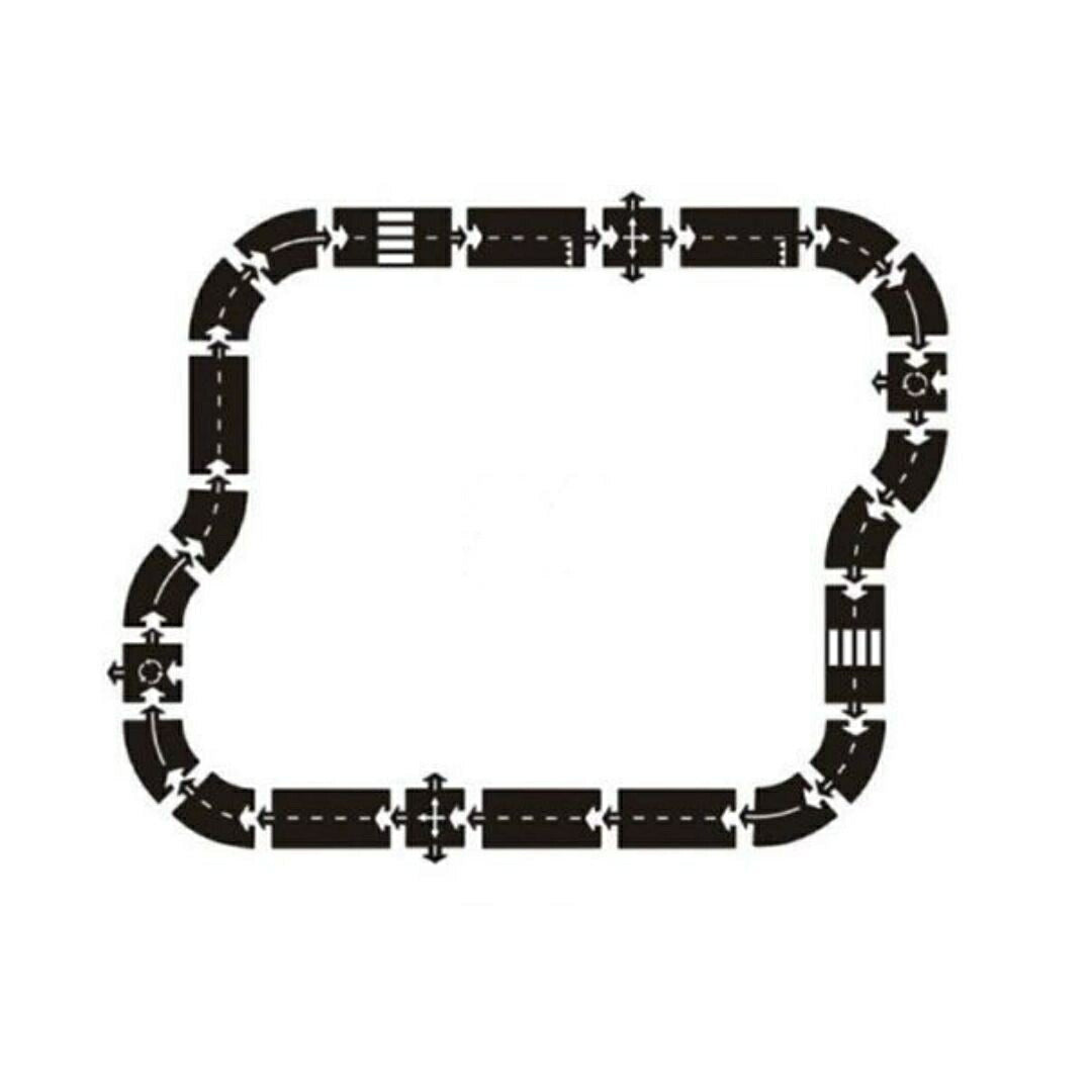 子供 おもちゃ | 高速道路レールパズル - 知育おもちゃ24ピースセット