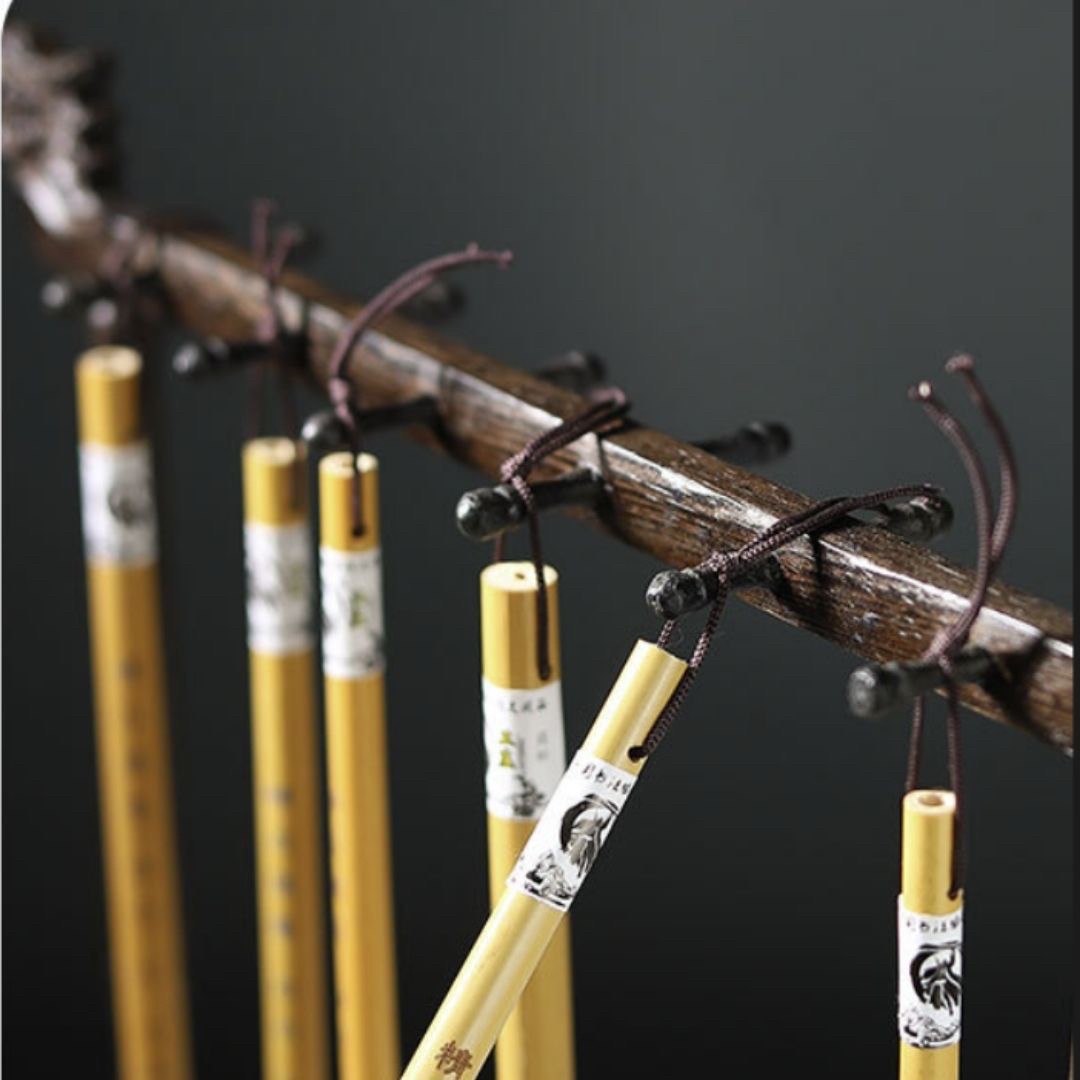 インテリア雑貨 その他 | 木製筆吊り下げホルダー14本用 - 書道・習字向け