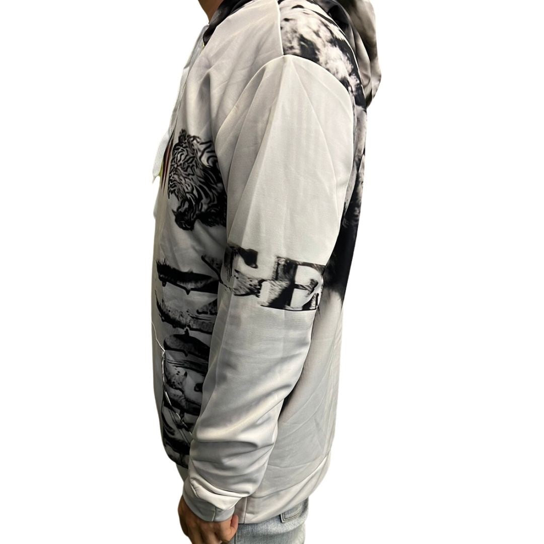 男性ファッション その他 | ホワイトタイガーパーカー 選べる3サイズ メンズ・レディース兼用