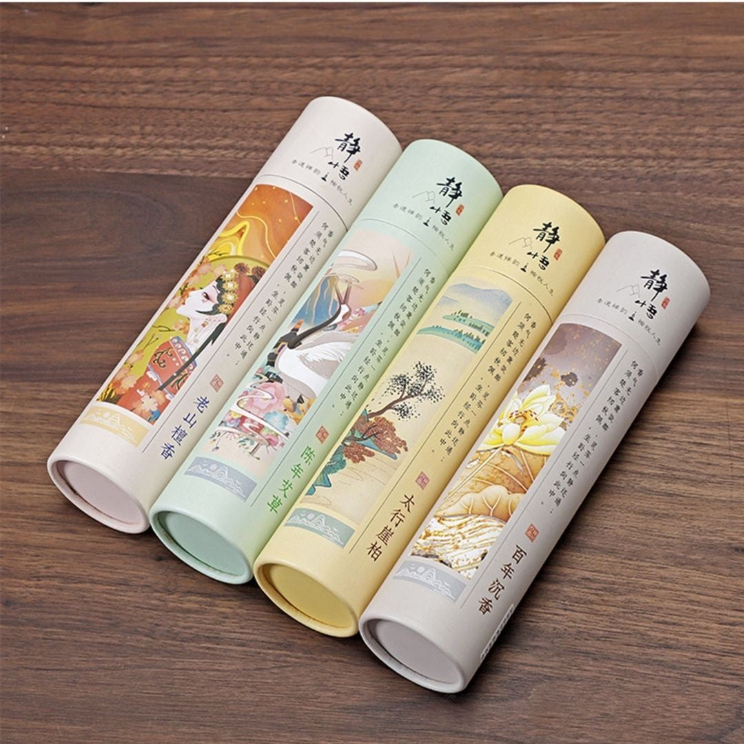 お香 | サンダルウッド・よもぎ・沈香 天然お香セット - リラックス＆癒しの香り