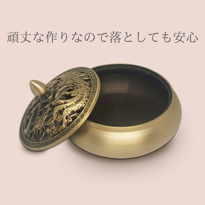 お香 | 龍と鳳凰の開運香炉：風水インテリアオブジェ