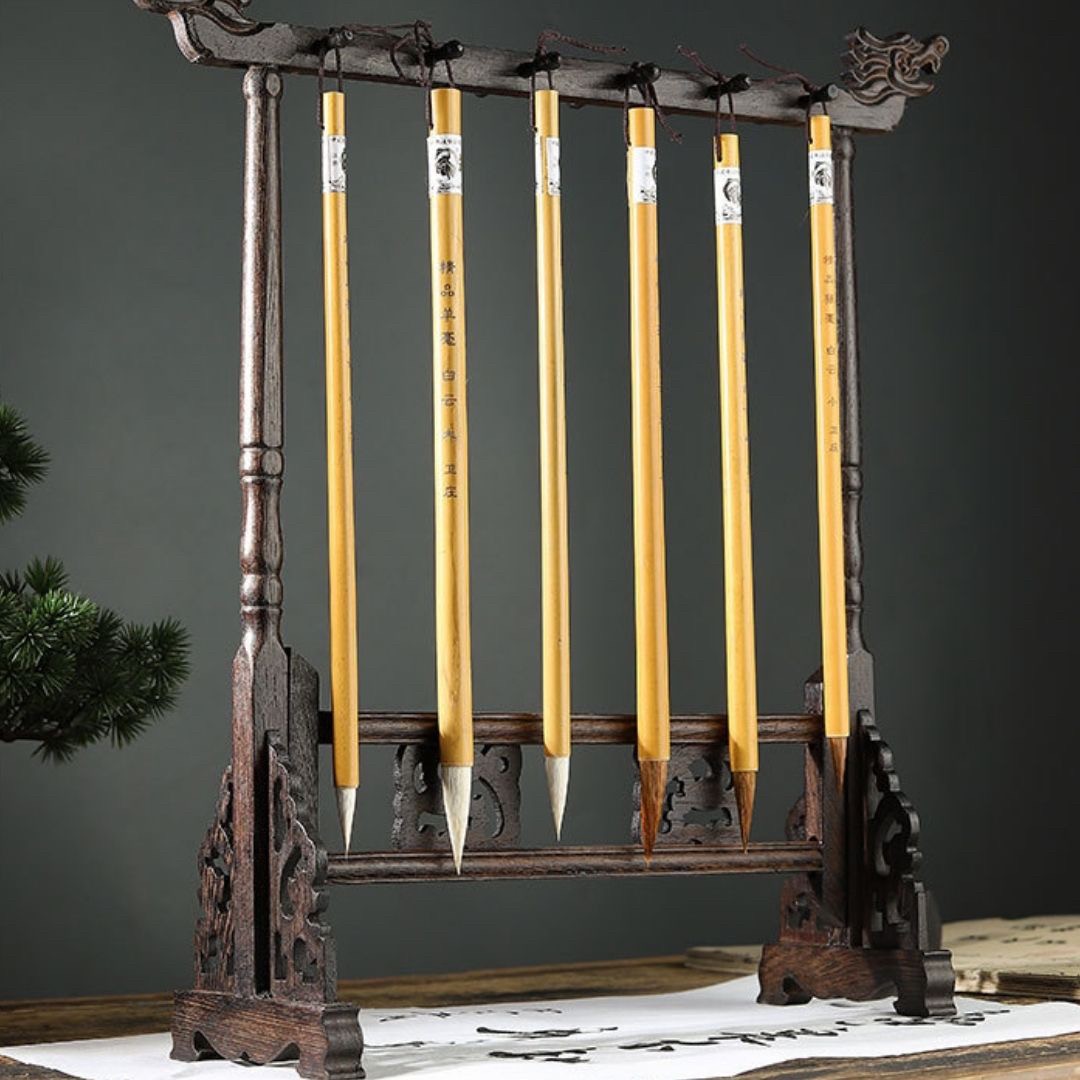 インテリア雑貨 その他 | 木製筆吊り下げホルダー14本用 - 書道・習字向け