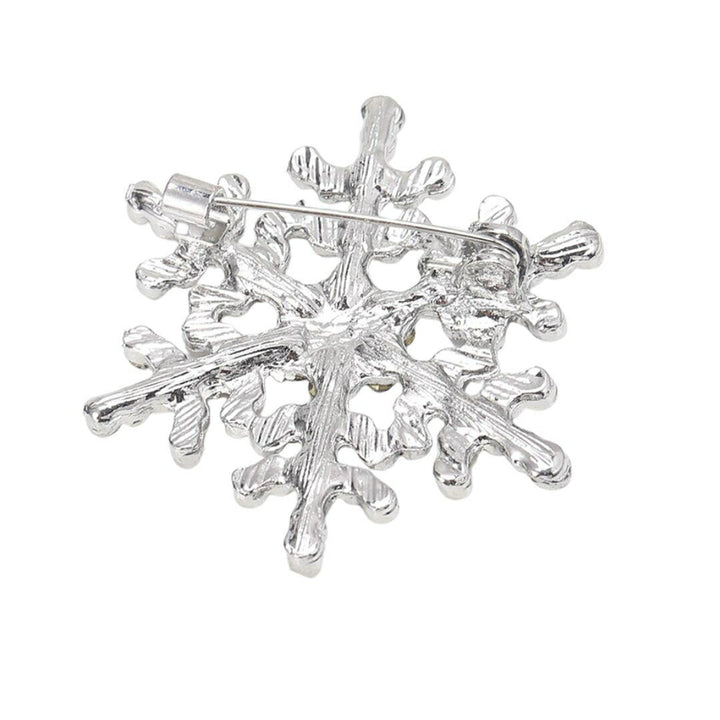 アクセサリー その他 | 雪の結晶ラインストーンブローチ - ユニセックス