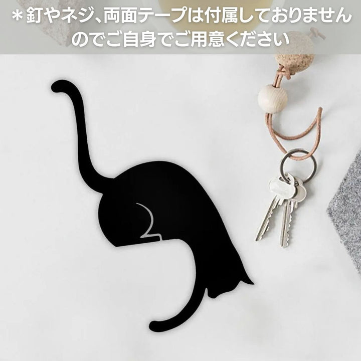 インテリア雑貨 その他 | 黒猫/トカゲ/サル アイアンウォールフック - キッチン・バスルーム用