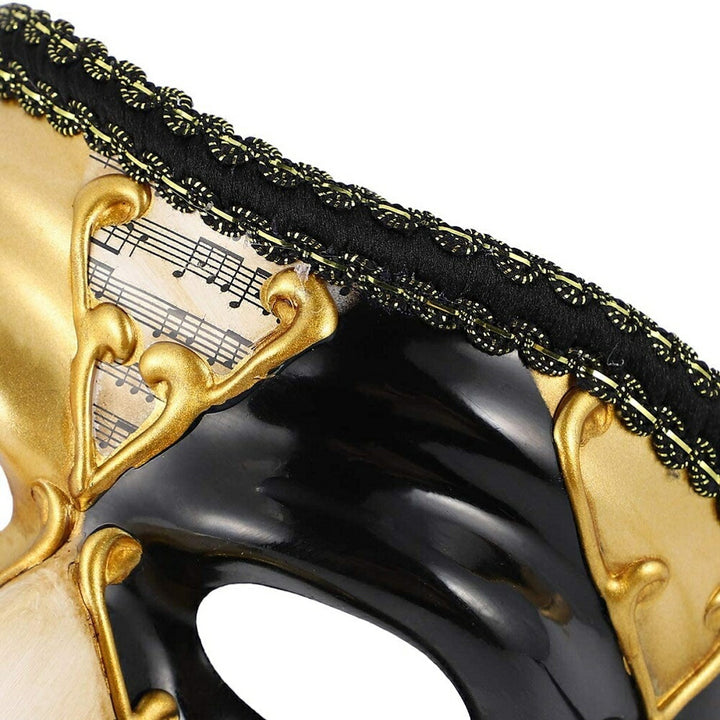 仮装 | ブラックベネチアンピエロ仮面 - ハロウィン・パーティー用