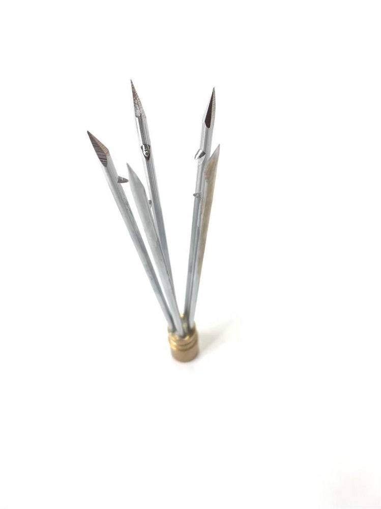 五又銛先 モリ先 手銛 銛 手銛 魚突き スキューバ 素潜り ダイビング スピアフィッシング クラスタースピア  ヤス ダイビング