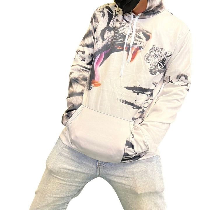 男性ファッション その他 | ホワイトタイガーパーカー 選べる3サイズ メンズ・レディース兼用