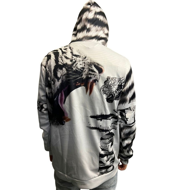 男性ファッション その他 | ホワイトタイガーパーカー 選べる3サイズ メンズ・レディース兼用