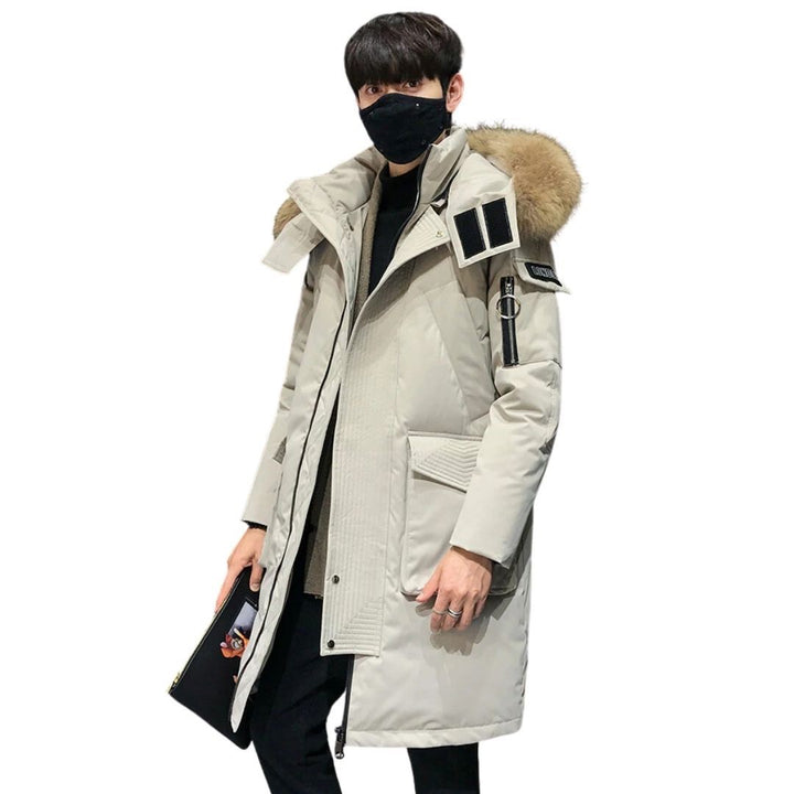 アウタージャケット 男性 | ロンドンスタイル メンズ フード＆ファー付きロングダウンコート【暖かい・シック・3カラー】