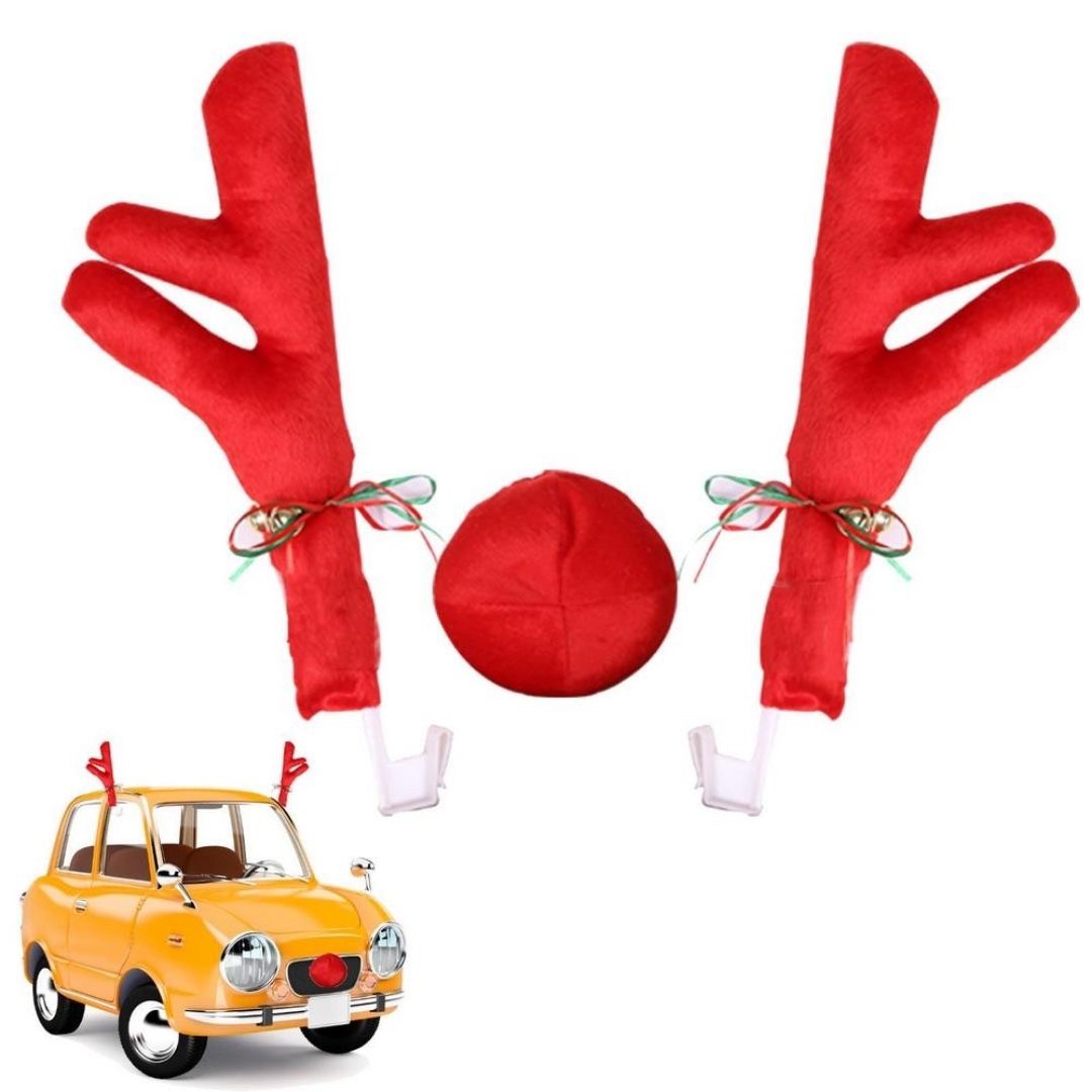 車 アクセサリー | クリスマス用 トナカイコスチューム車アクセサリーセット