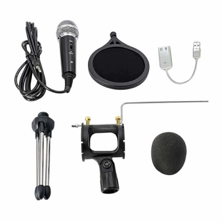 楽器 | コンデンサーマイクセット 三脚スタンド付き 高互換性 iPhone/Android対応