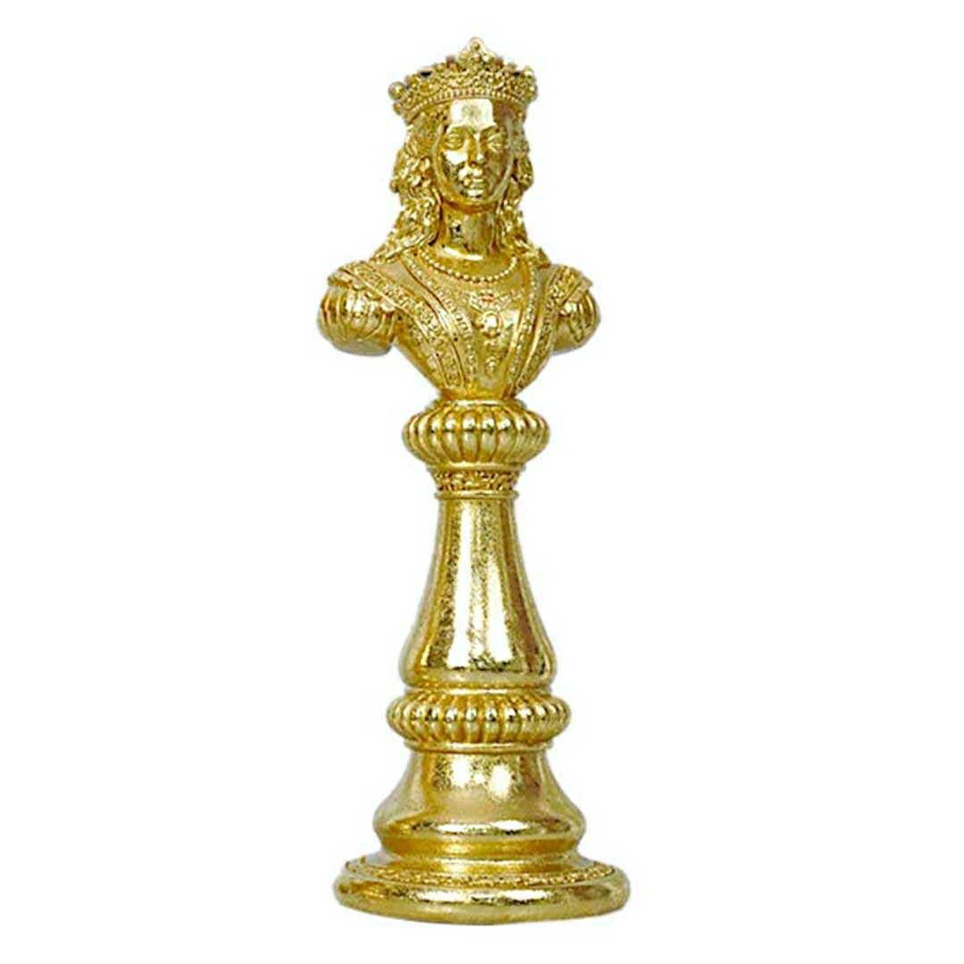 インテリア オブジェ | ナイト・キング・クイーン チェス駒デザイン オブジェ 【アンティーク調仕上げ・微細な塗装ムラ等あり】