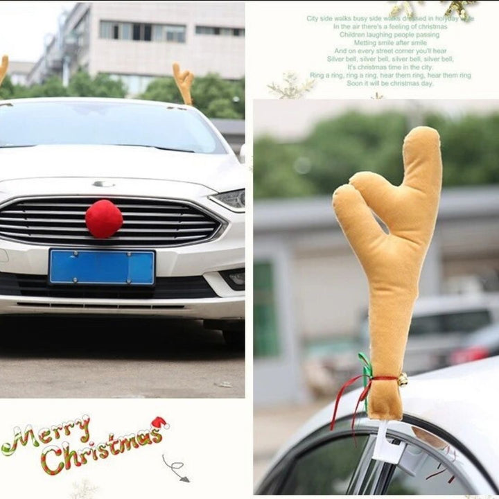 車 アクセサリー | クリスマス用 トナカイコスチューム車アクセサリーセット