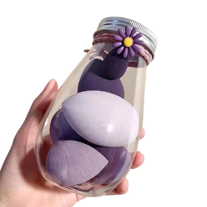 コスメティック | 選べる4カラー 水で膨らむメイクスポンジ6点セット（収納ボトル付き）