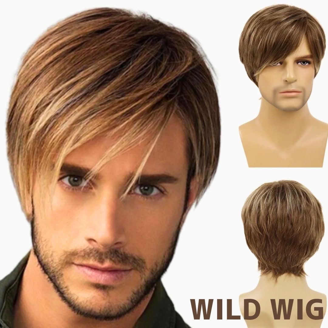 コスプレ小物 | ブロンズ ダンディスタイル 自然なサラツヤフルウィッグ