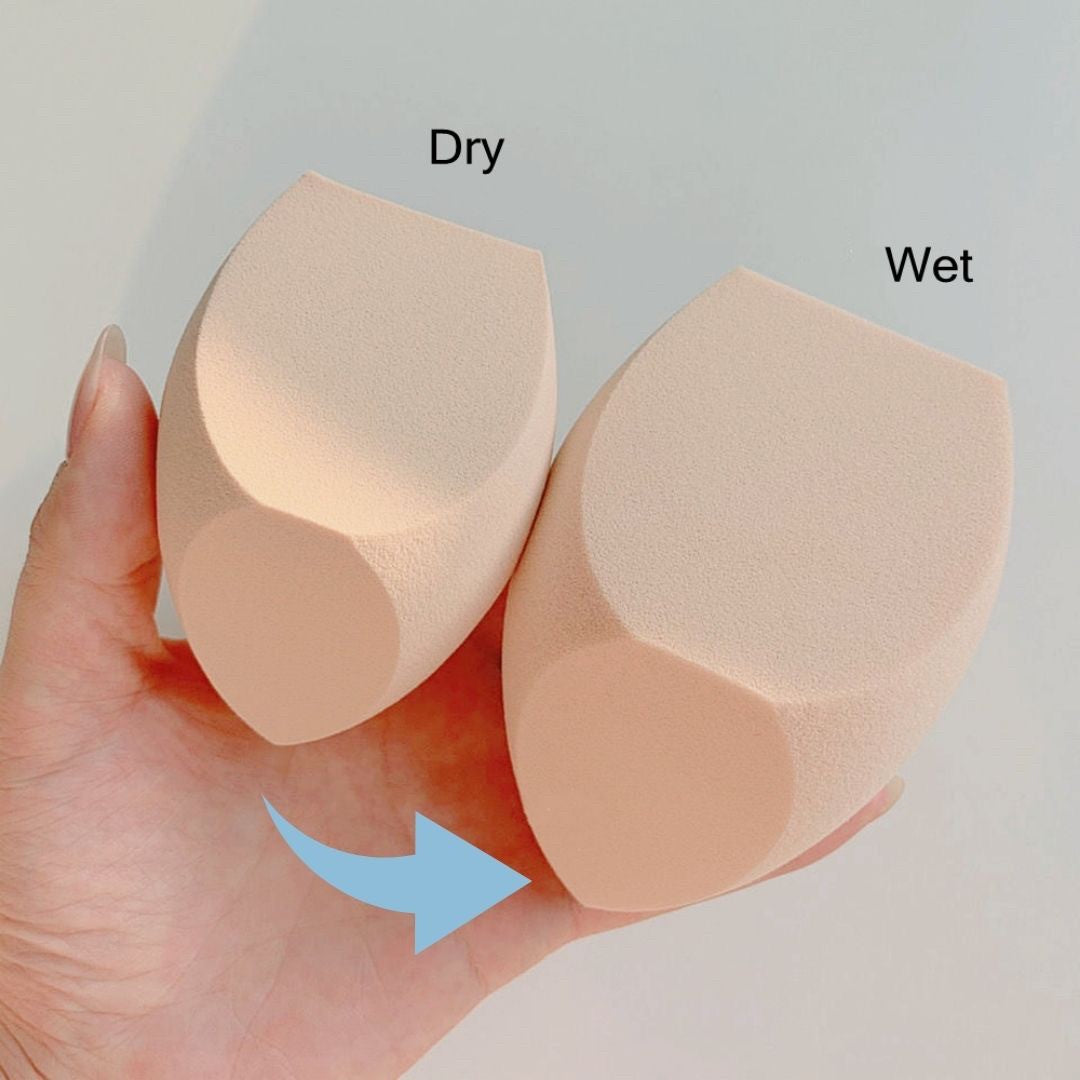コスメティック | 選べる5カラー 柔らかい卵型・雫型メイクスポンジ