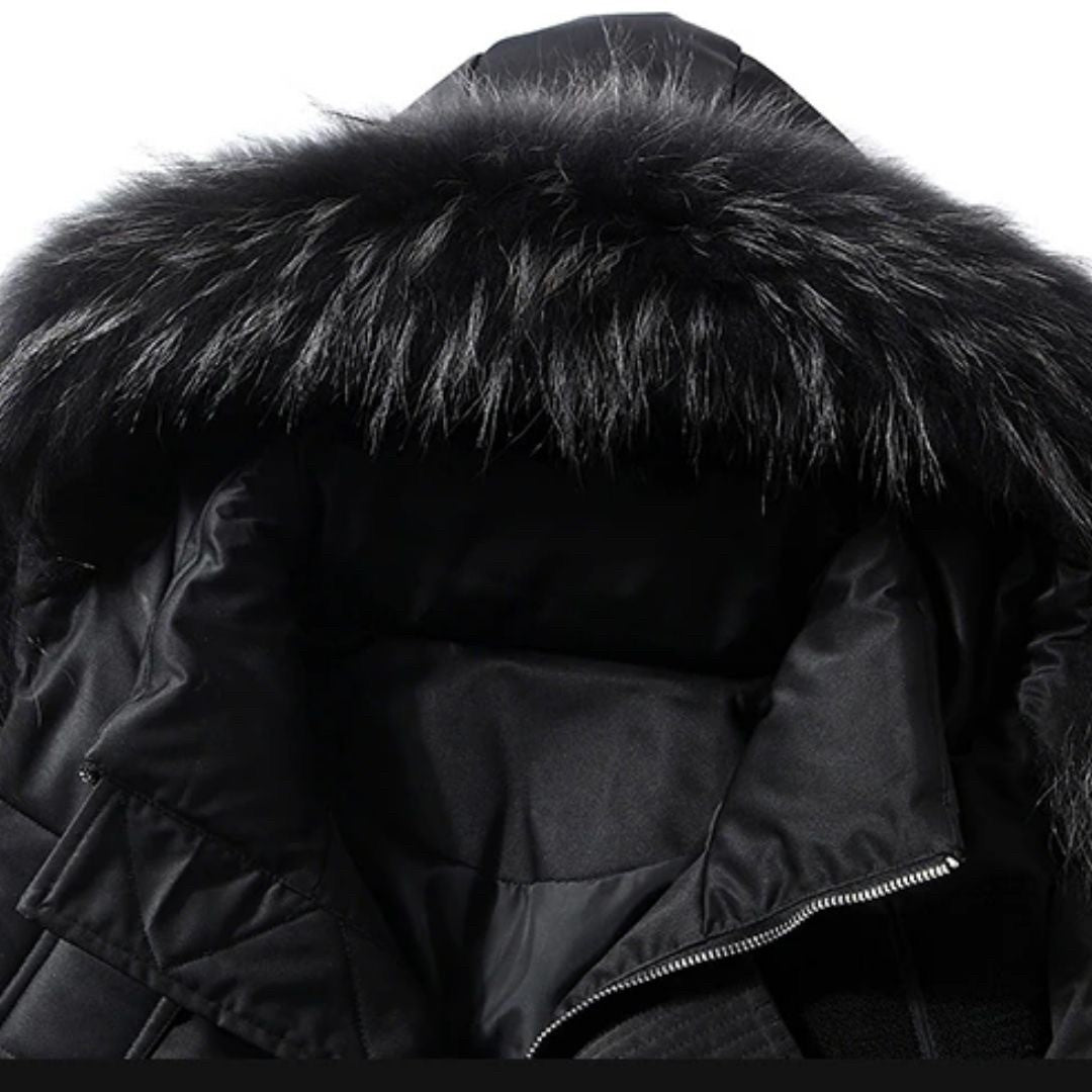 アウタージャケット 男性 | ロンドンスタイル メンズ フード＆ファー付きロングダウンコート【暖かい・シック・3カラー】