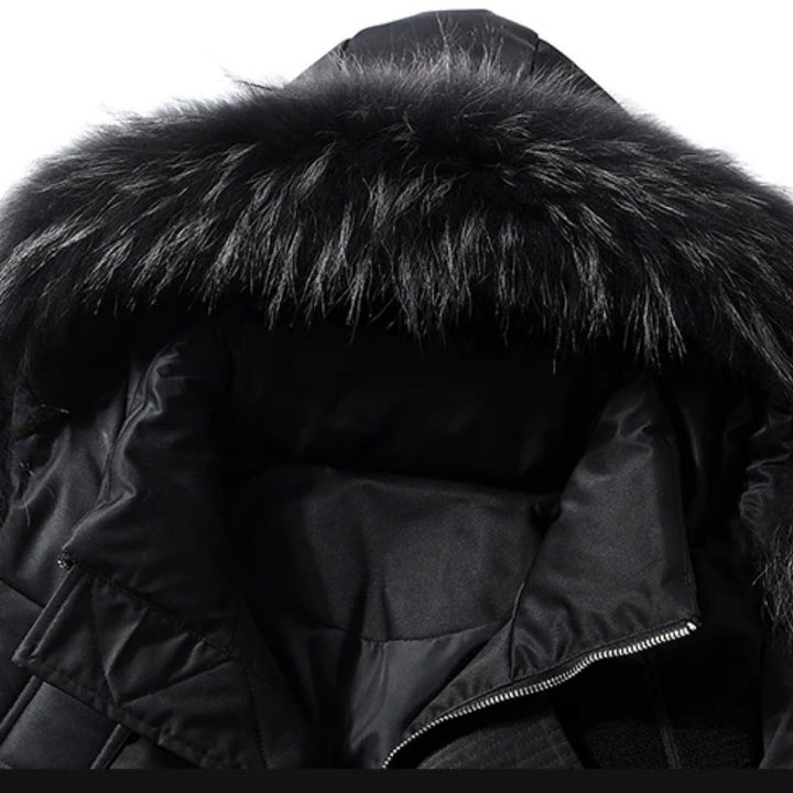 アウタージャケット 男性 | ロンドンスタイル メンズ フード＆ファー付きロングダウンコート【暖かい・シック・3カラー】