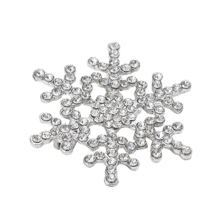 アクセサリー その他 | 雪の結晶ラインストーンブローチ - ユニセックス