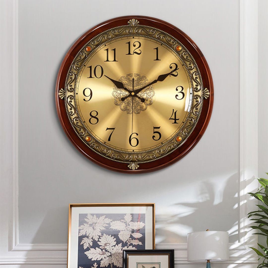 壁掛け時計 | 木製壁掛け時計 40cm アラビア数字orローマ数字