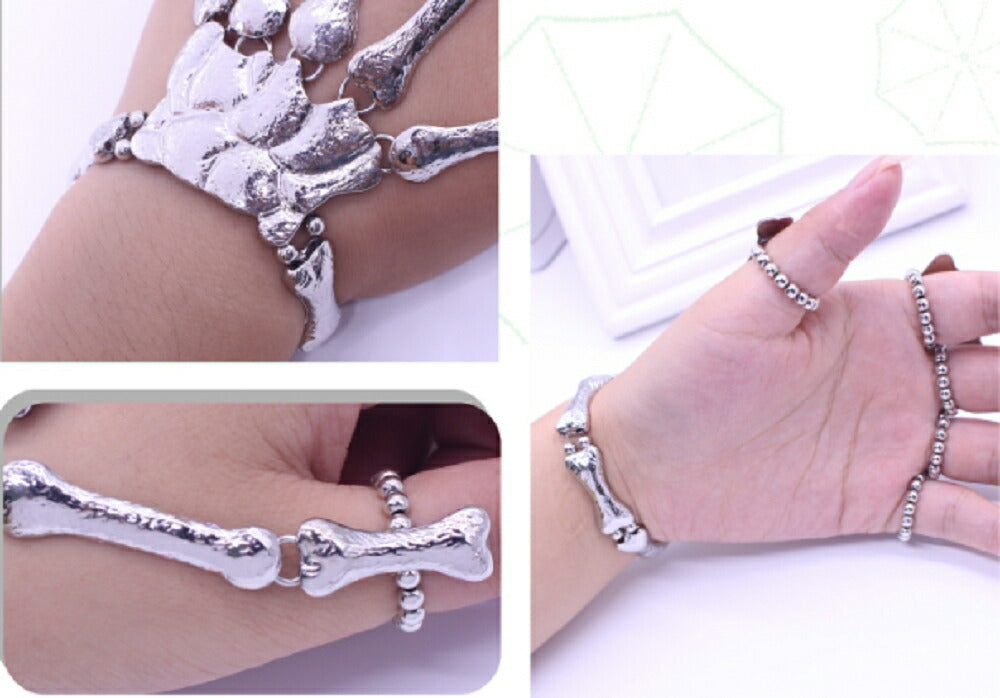 ブレスレット | スカルアーマーリング 5本指 ユニセックス