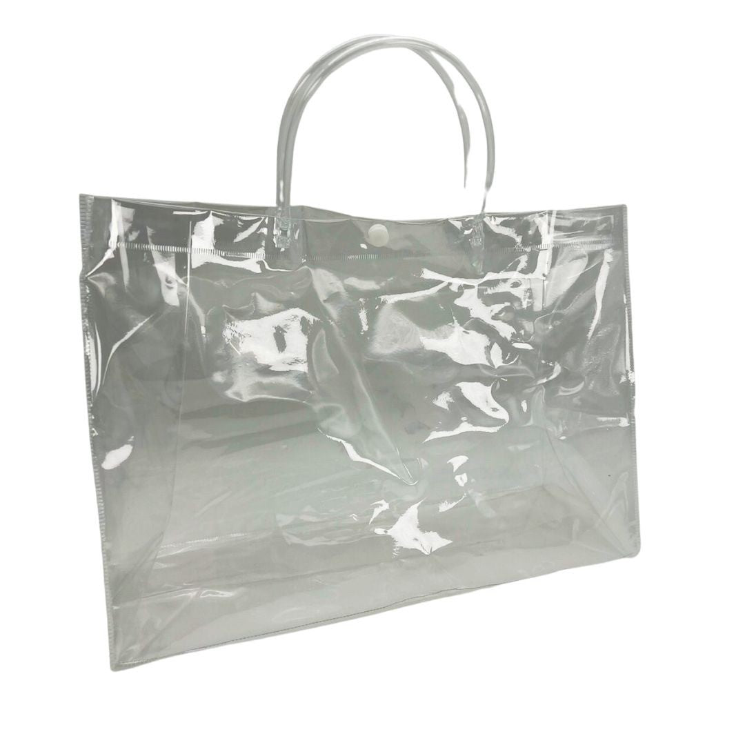 バッグ | 透明クリアトートバッグ 大きめ 防水・おしゃれ 男女兼用